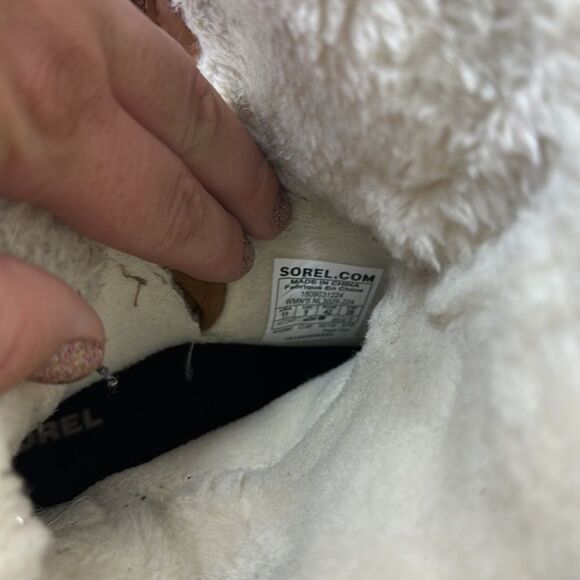 Sorel Emelie Foldover Boot in‎ Camel Brown Sz 11 - Picture 9 of 10